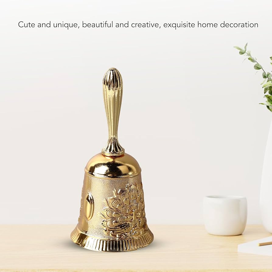 Amazon.co.jp: ディナー用サービスベル ハンドベル(金 : 楽器